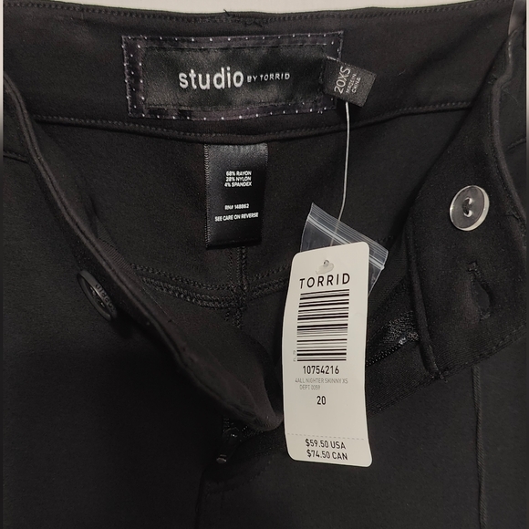 Torrid Ponte Stretch 5 Pocket Skinny Pants - 20XS - NWT - Picture 7 of 7